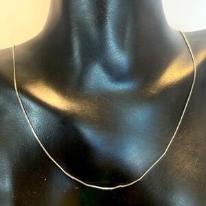 Sterling silver box chain necklace